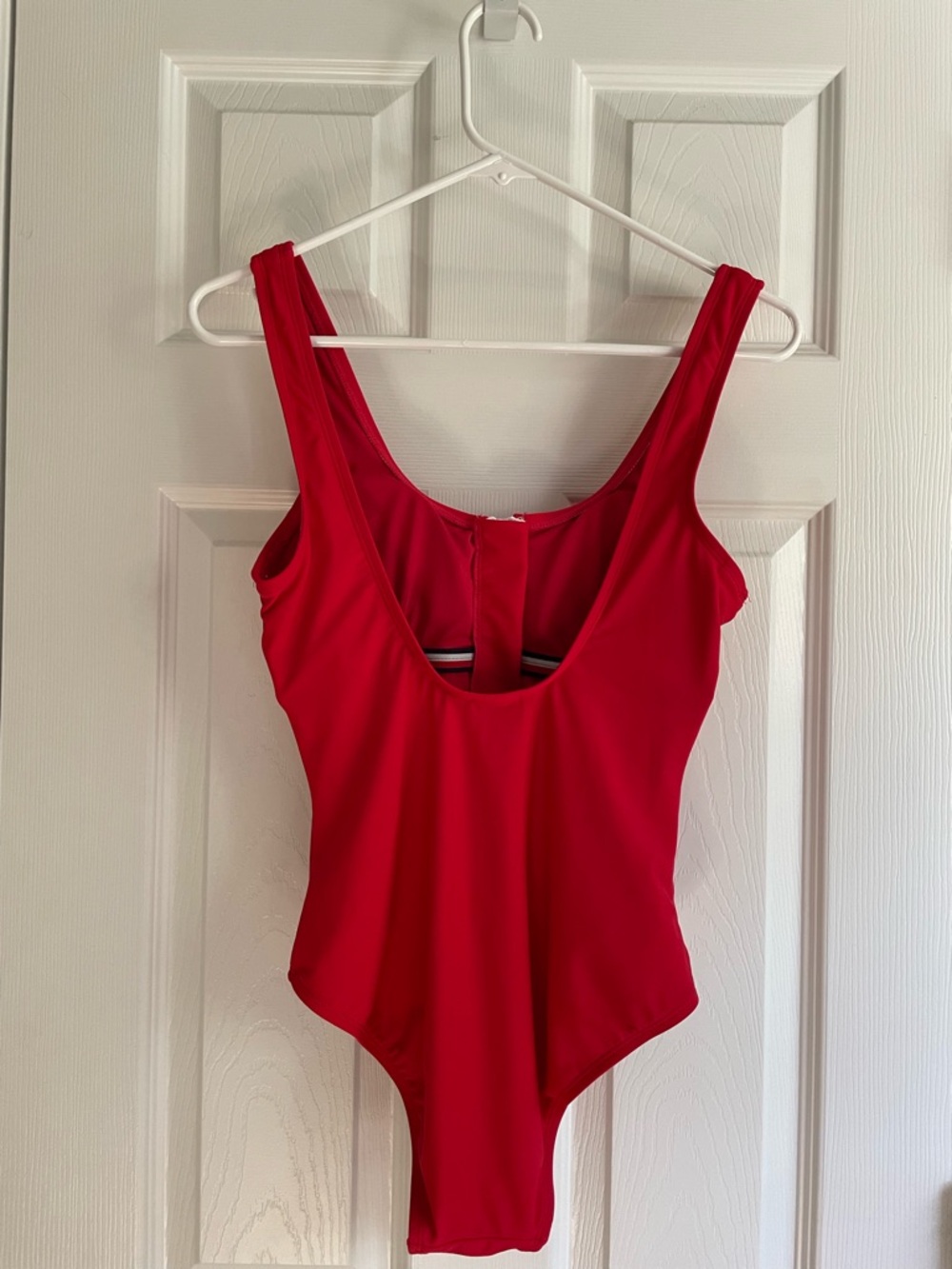 Tommy Hilfiger Red One Piece Swimsuit Zip Front NWT Small - Picture 2 of 7